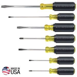 Klein Tools 85076 Cushion-Grip Screwdriver Set - 7 Pieces NEW!!!
